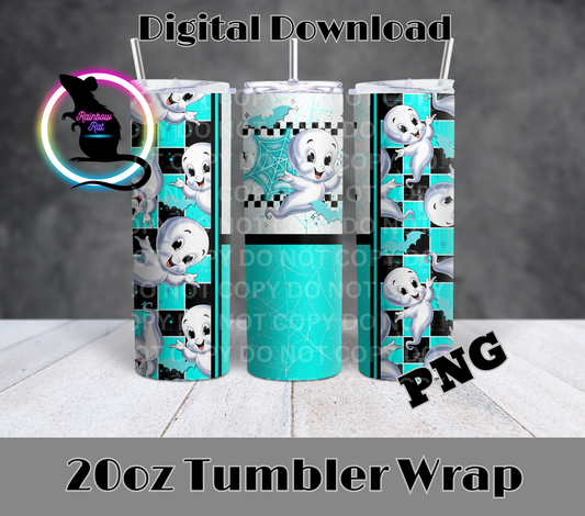 Ghost Boy- 20oz Tumbler Wrap Singles