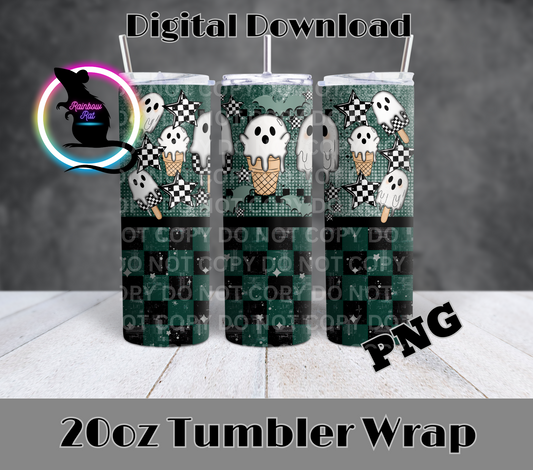 Ice Scream- 20oz Tumbler Wrap Singles