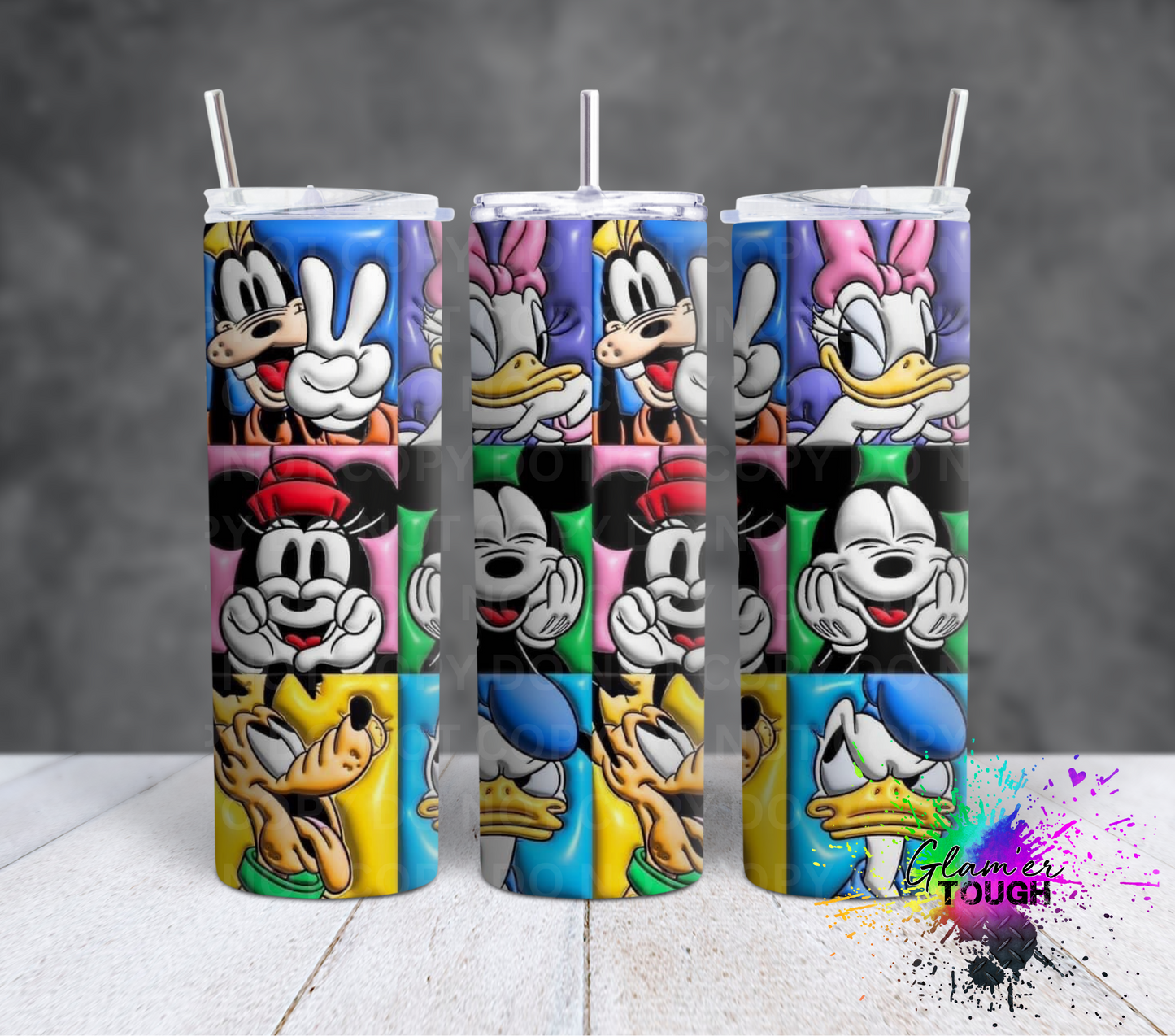 3D Mouse Friends- 20oz Tumbler
