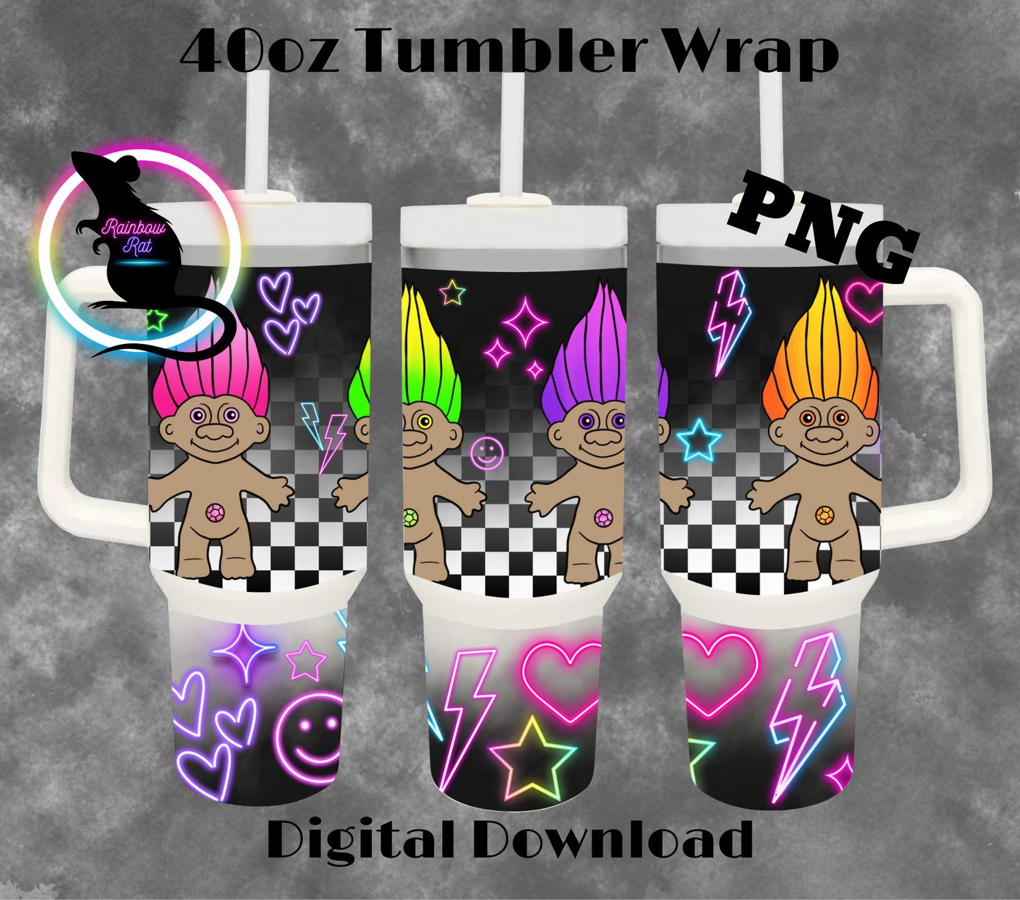 Neon Dolls- 40oz Tumbler Wrap