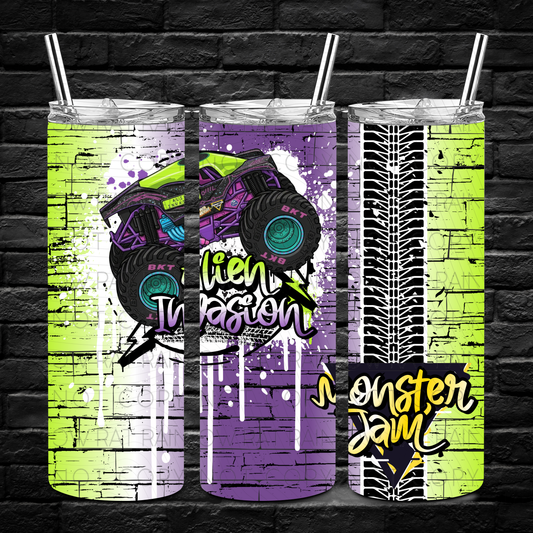 Neon M.Trucks- 20oz Tumbler Wrap Singles