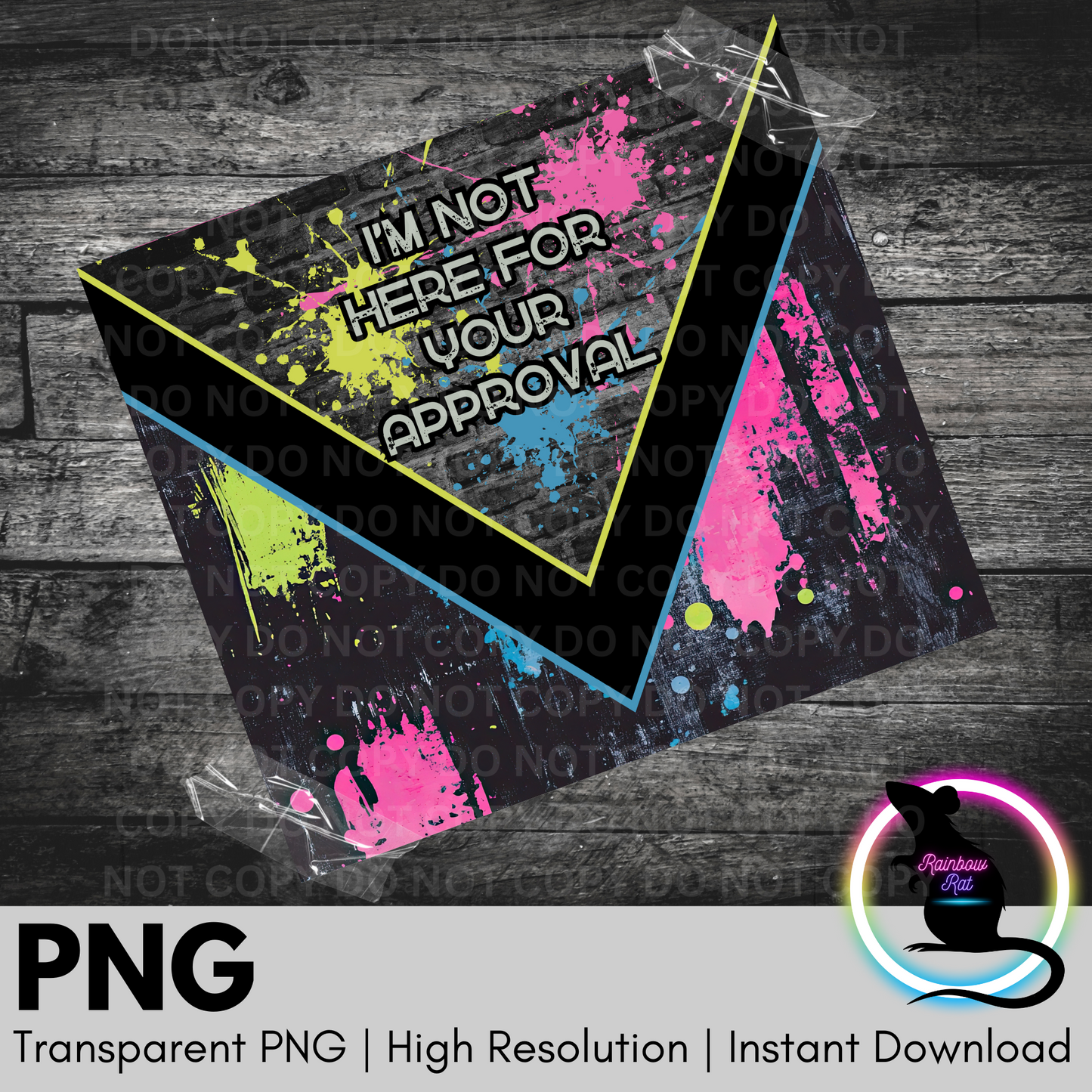 Not Here For Approval- 20oz Tumbler Wrap