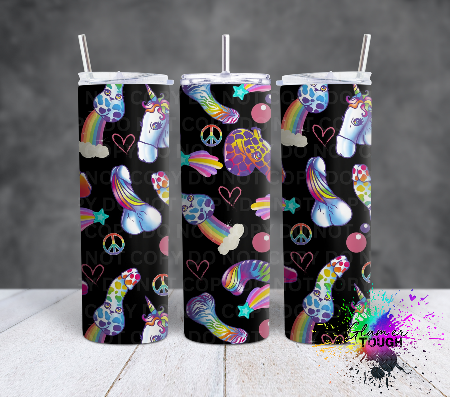 Black LF Dicks- 20oz Tumbler