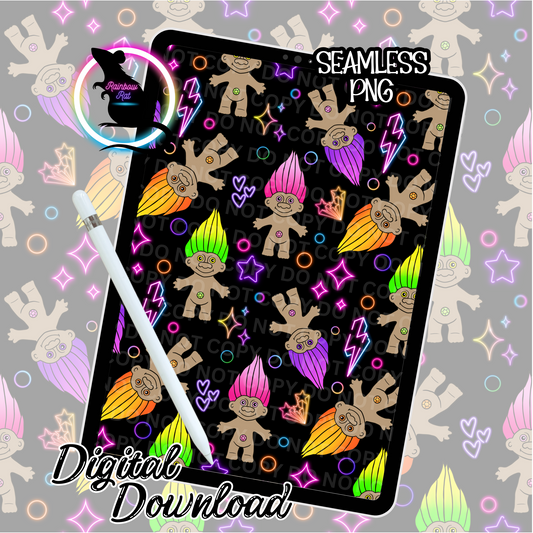 Neon Dolls- Seamless Design