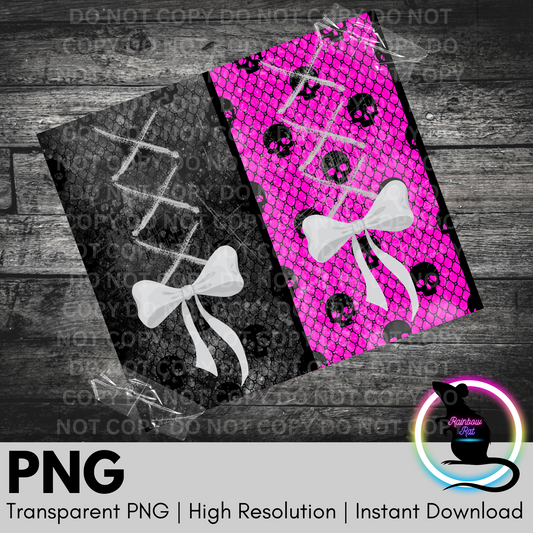 Goth Girl Stockings- 20oz Tumbler Wrap