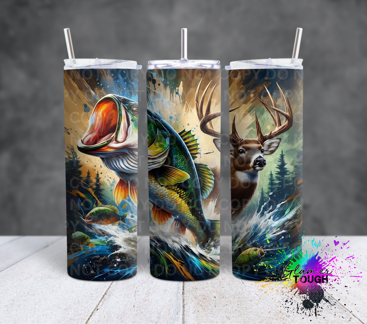 Buck & Fish- 20oz Tumbler