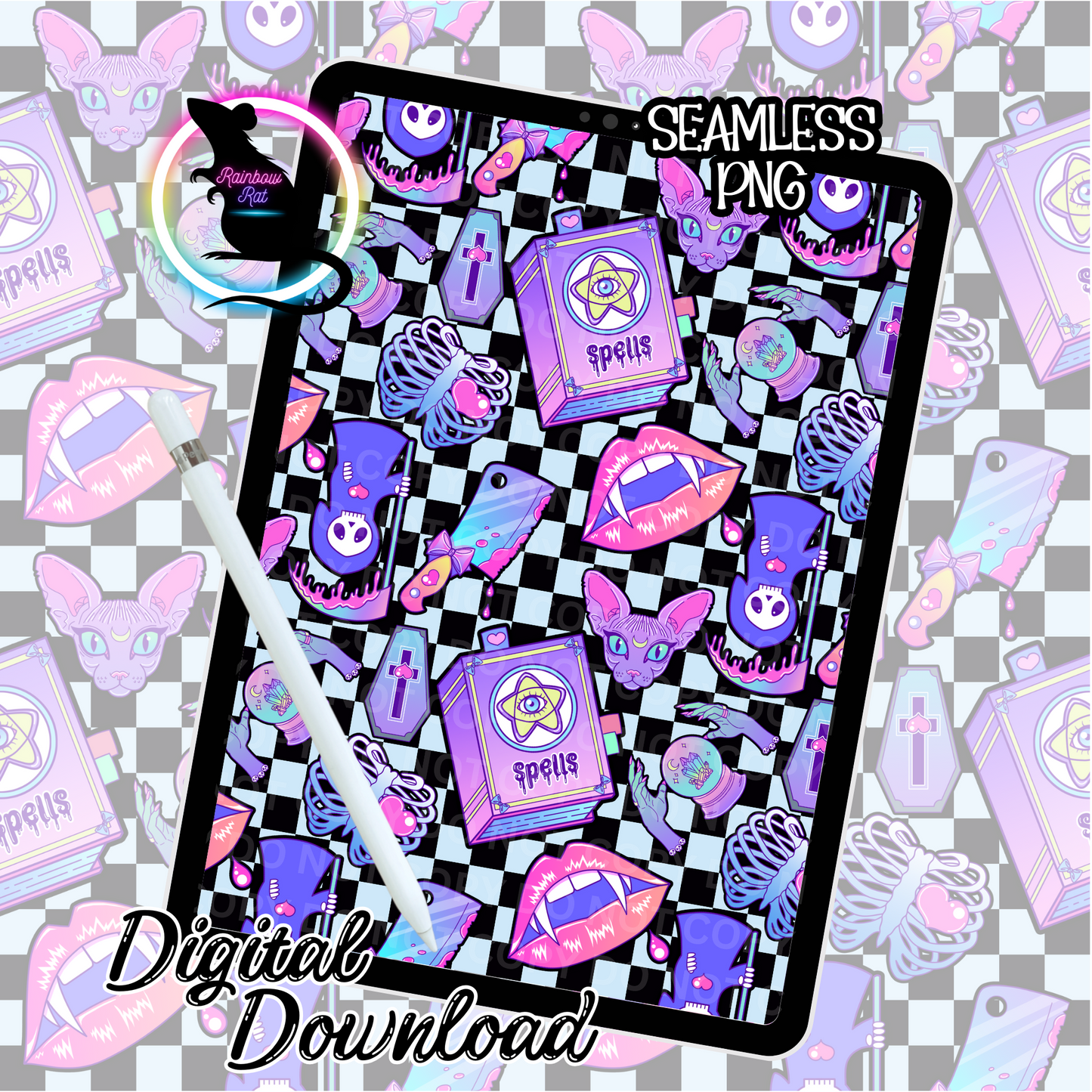 Cute&Creepy- Seamless Design