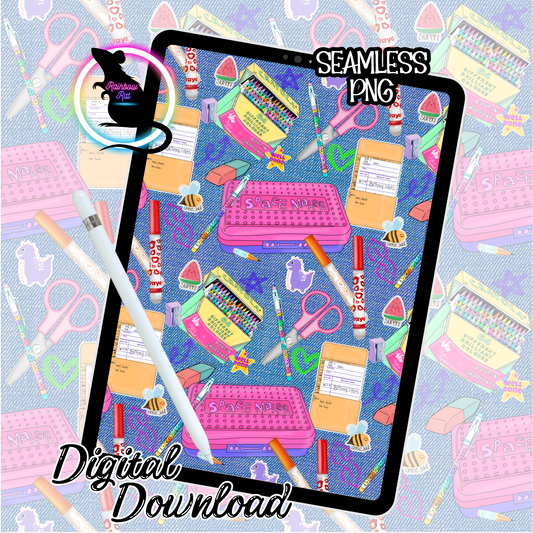 90's Back to School- Seamless Design