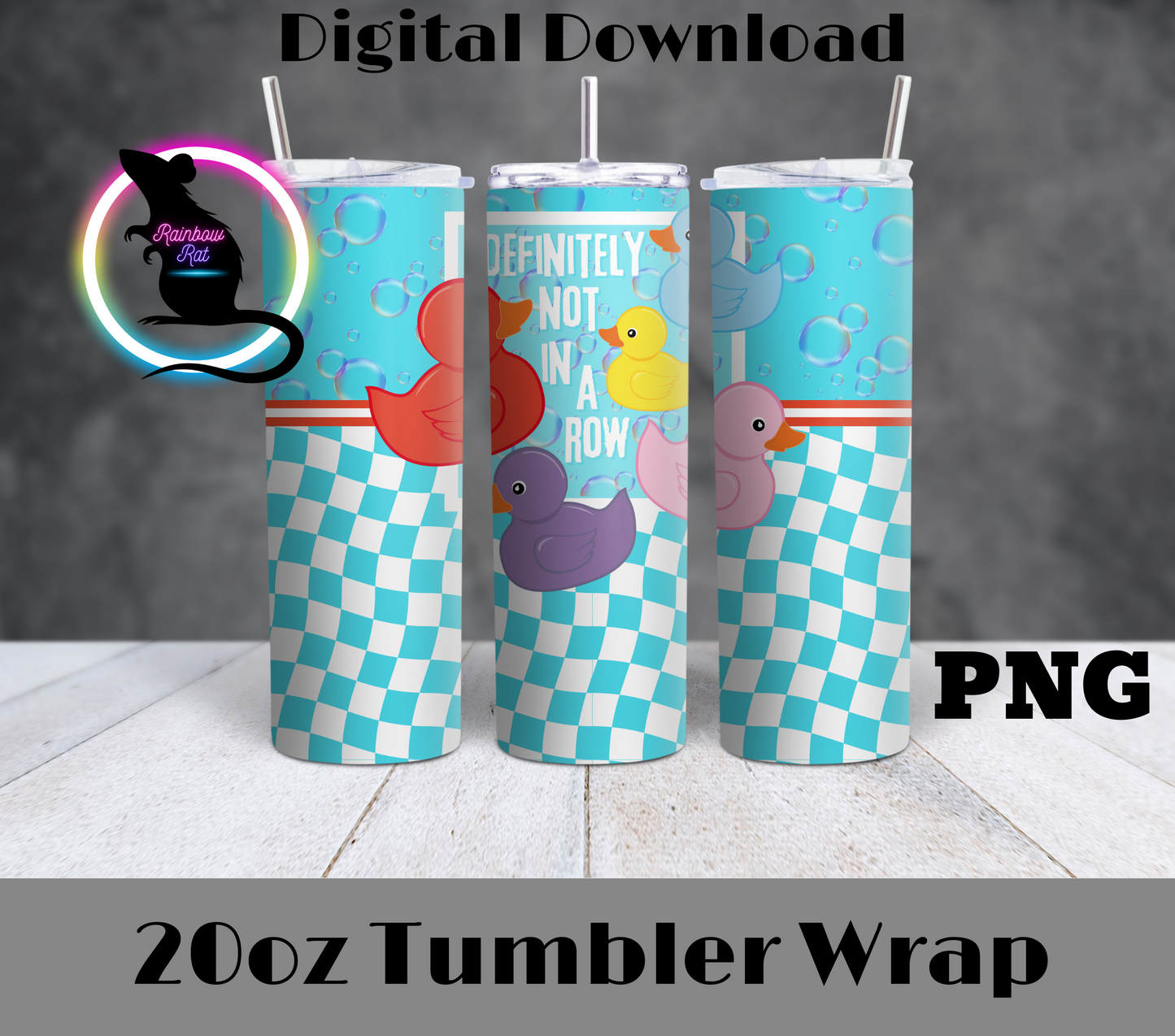 Not in a Row- 20oz Tumbler Wrap