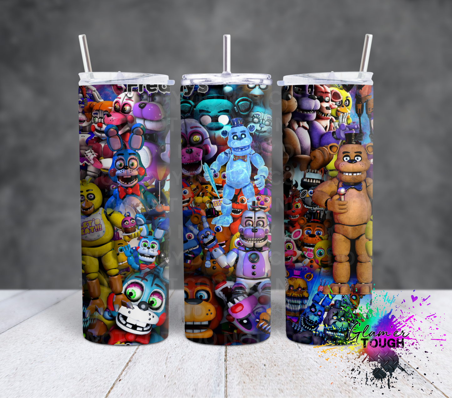 F N A F Collage- 20oz Tumbler