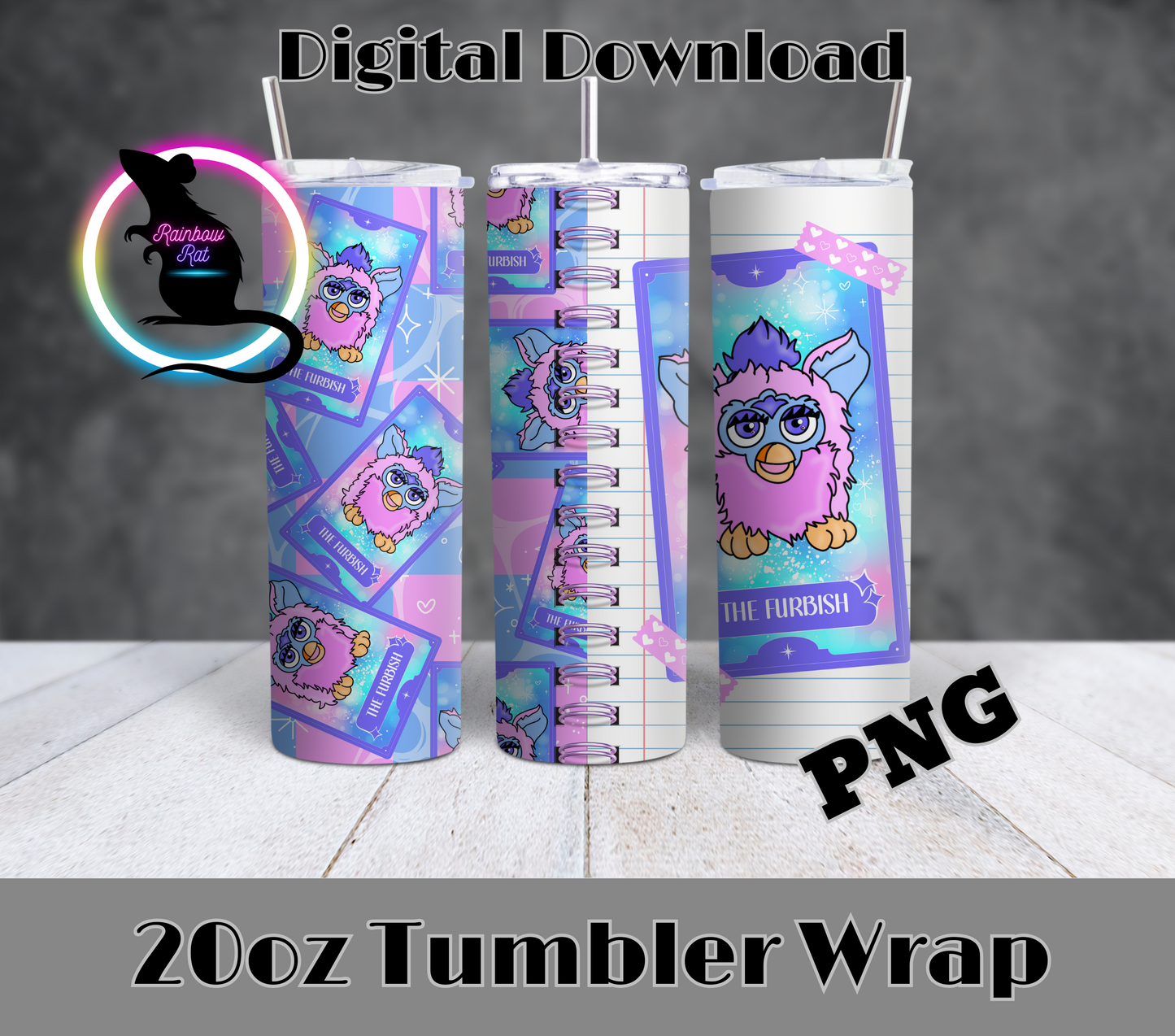 Nostalgia X Tarot- 20oz Tumbler Wraps