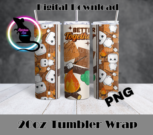 Better Together S'mores- 20oz Tumbler Wrap