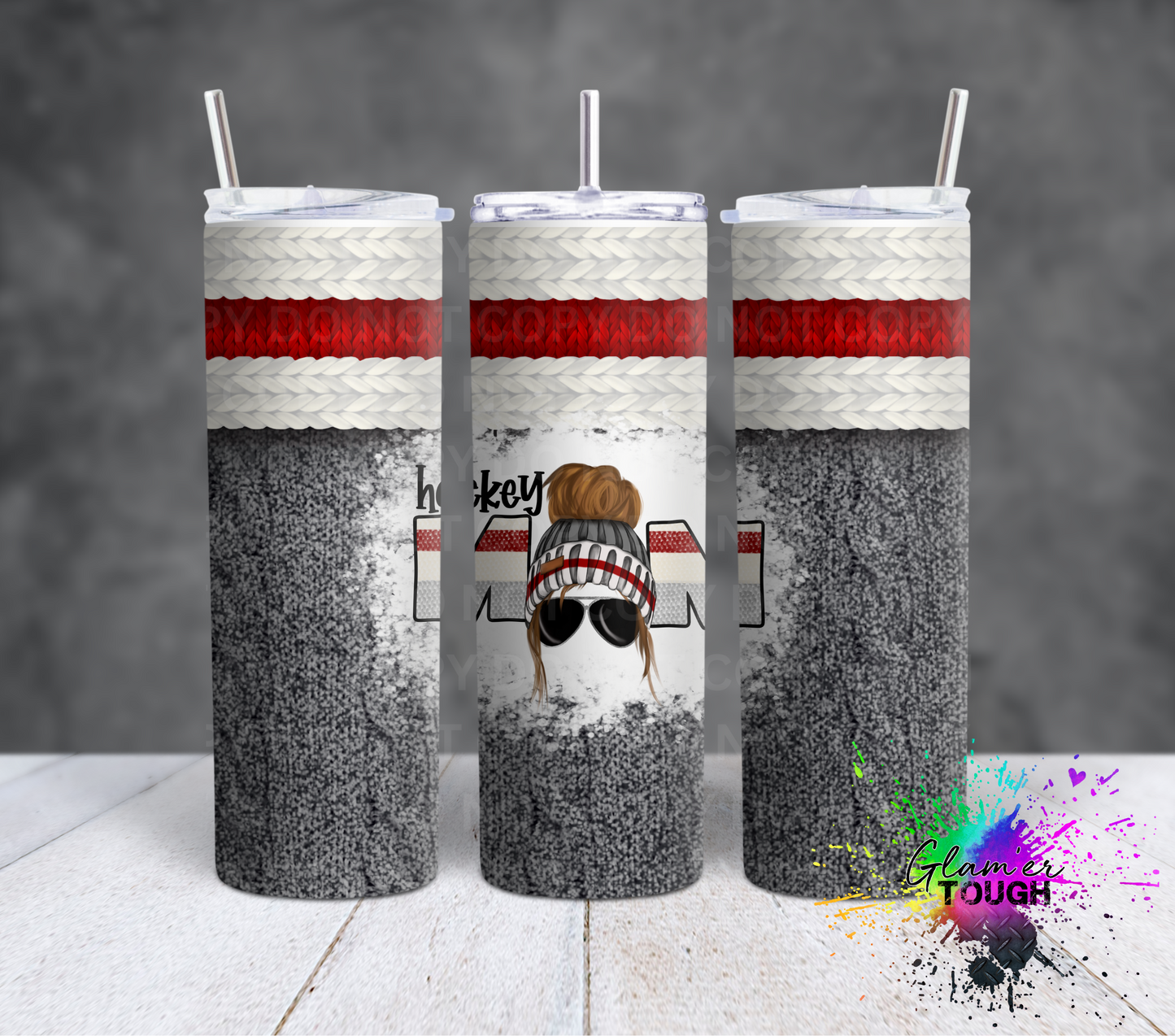 Hockey Mom- 20oz Tumbler