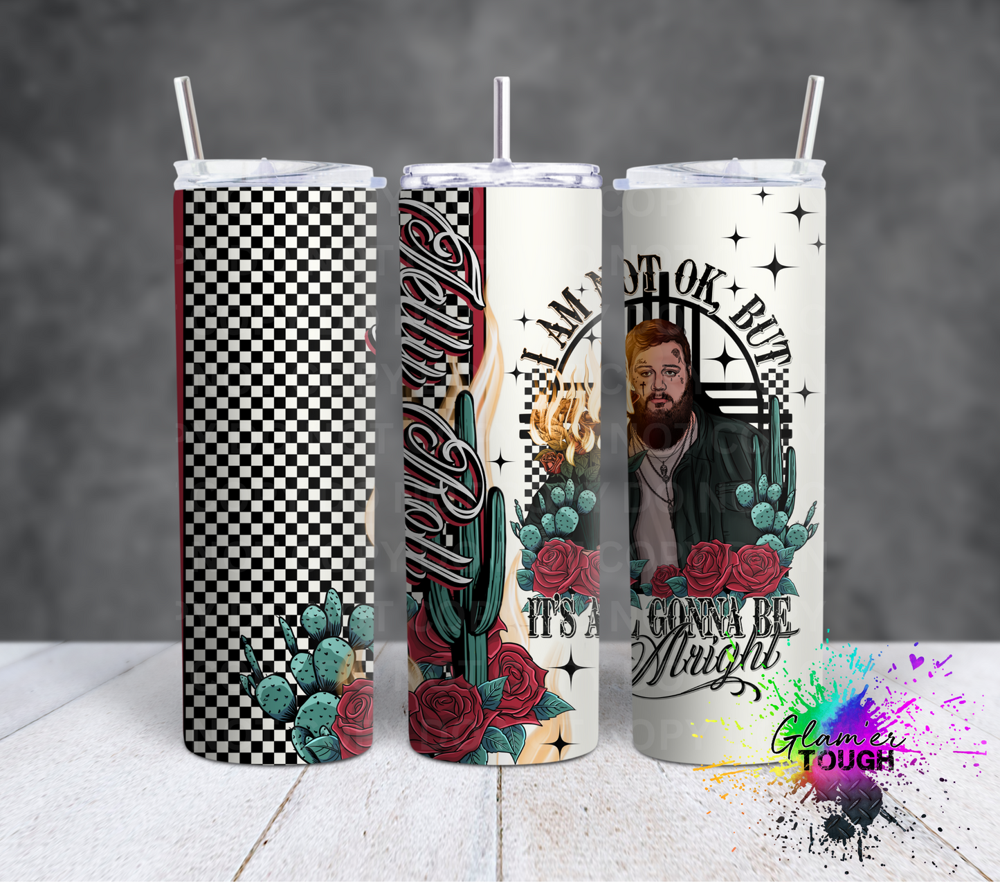 I Am Not OK- 20oz Tumbler