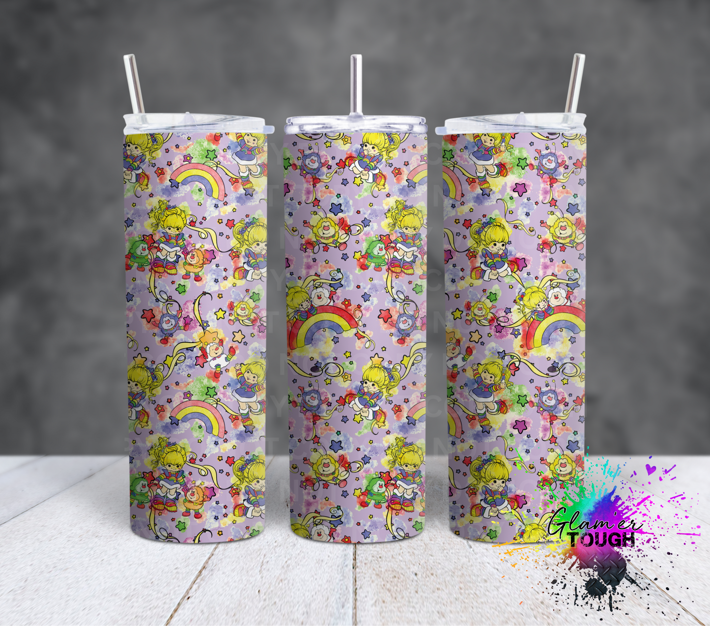 Lavender Rainbow Girl- 20oz Tumbler