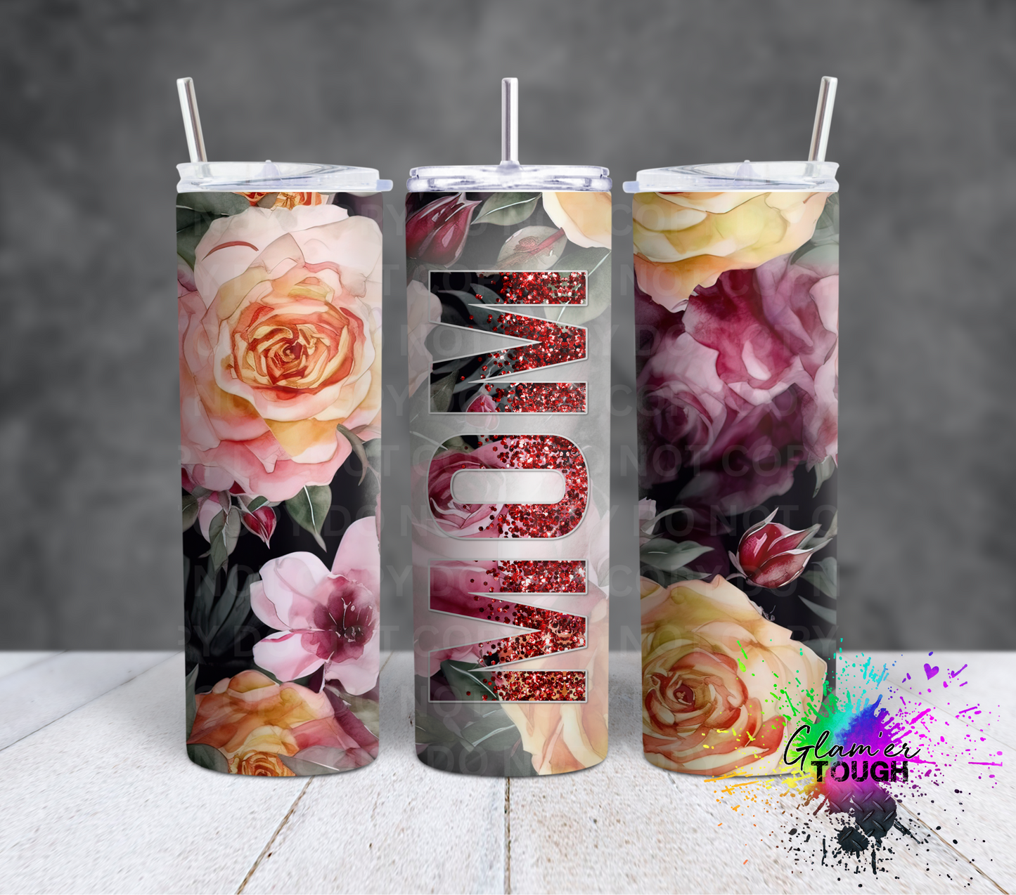 Floral Mom- 20oz Tumbler