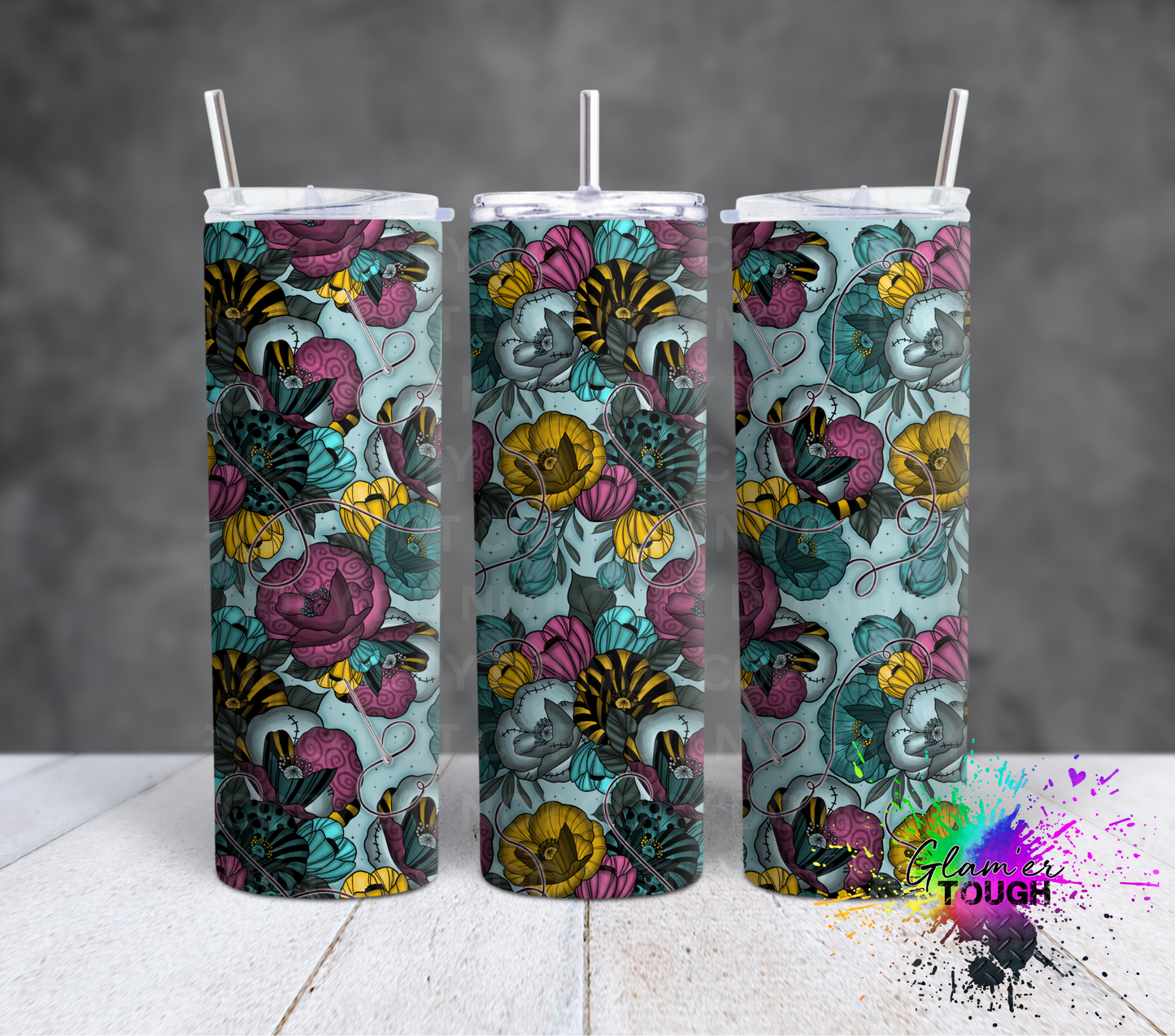 NBC Floral- 20oz Tumbler