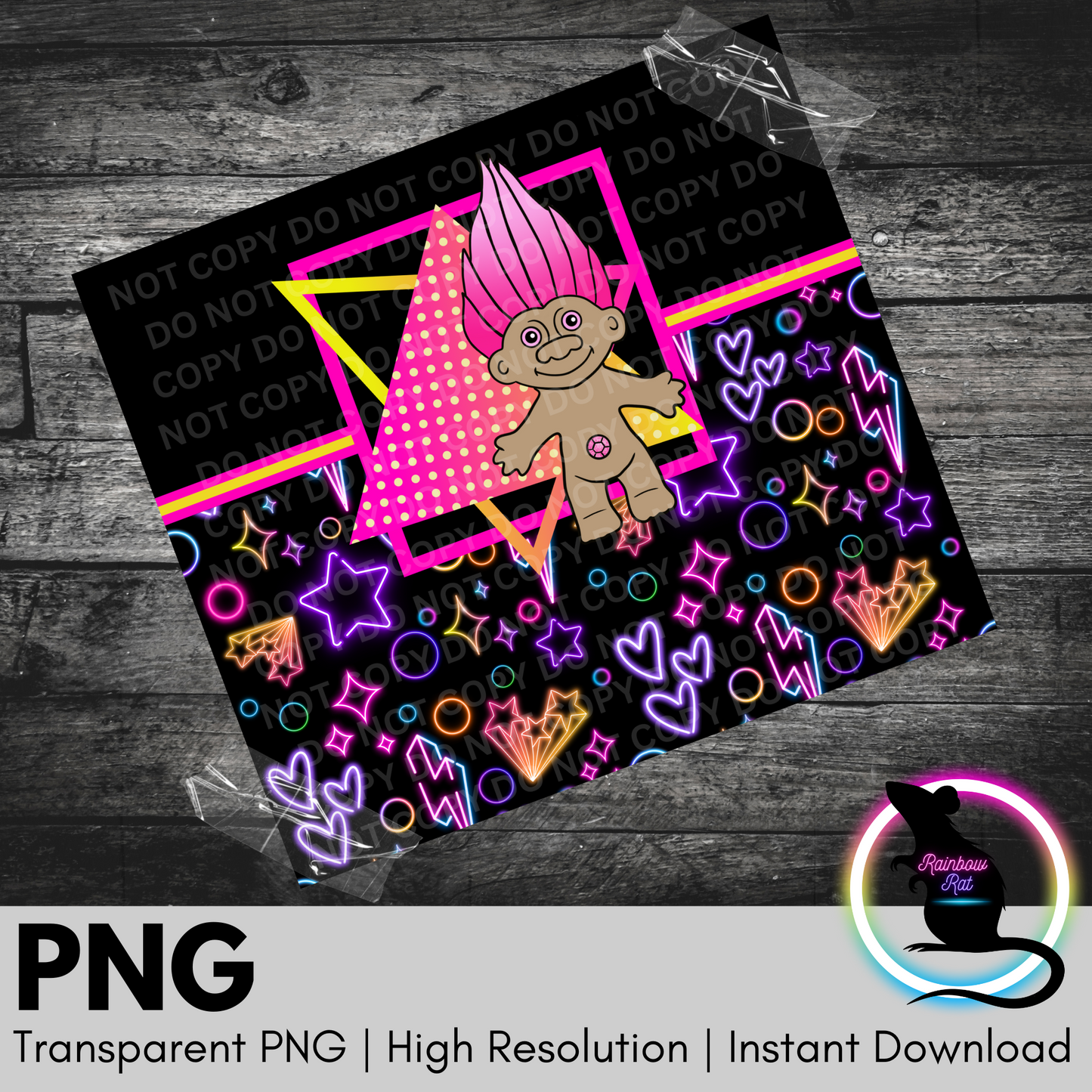 Neon Bridge Dweller- 20oz Tumbler Wrap