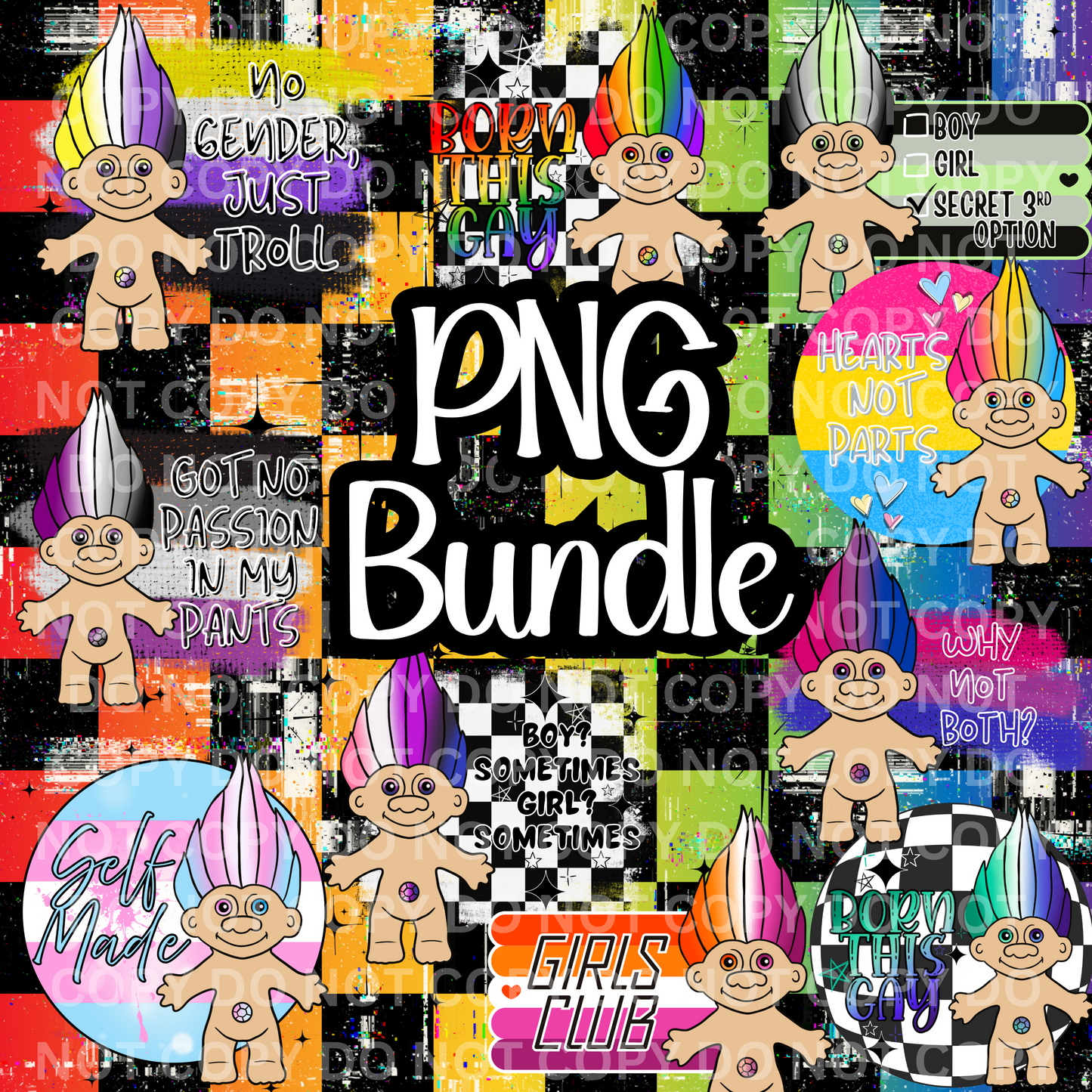 Pride Trolls- PNG Bundle