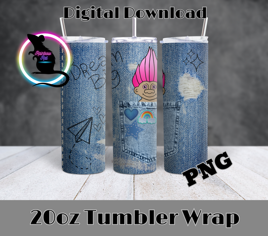 Nostalgic Doll Pocket Pals- 20oz Tumbler Wrap