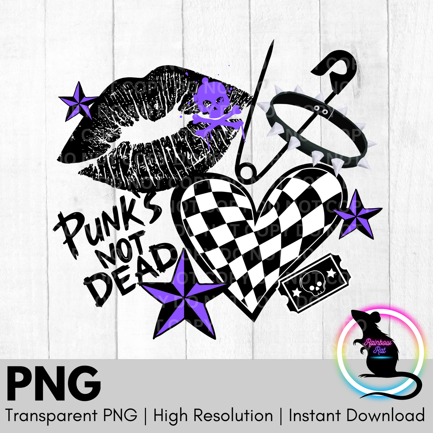 Punk's Not Dead- PNG