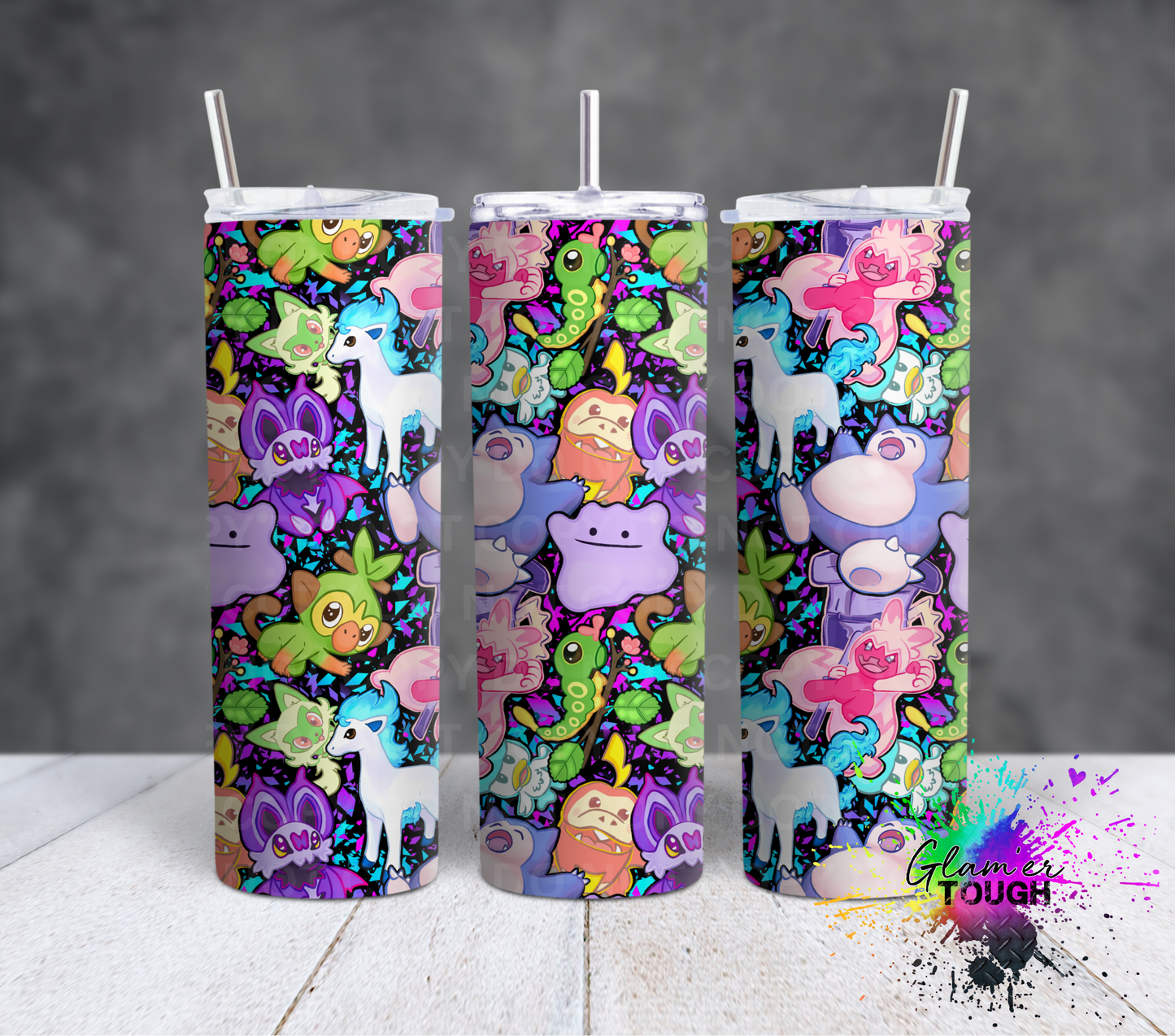 Poke Collage- 20oz Tumbler