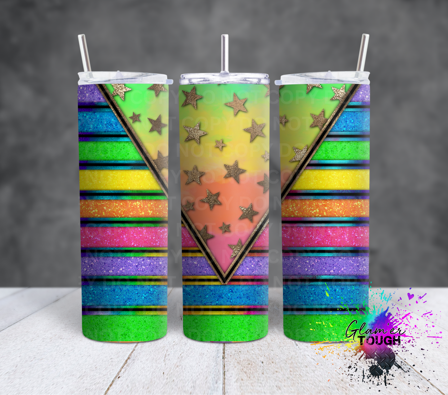 Rainbows & Stars- 20oz Tumbler