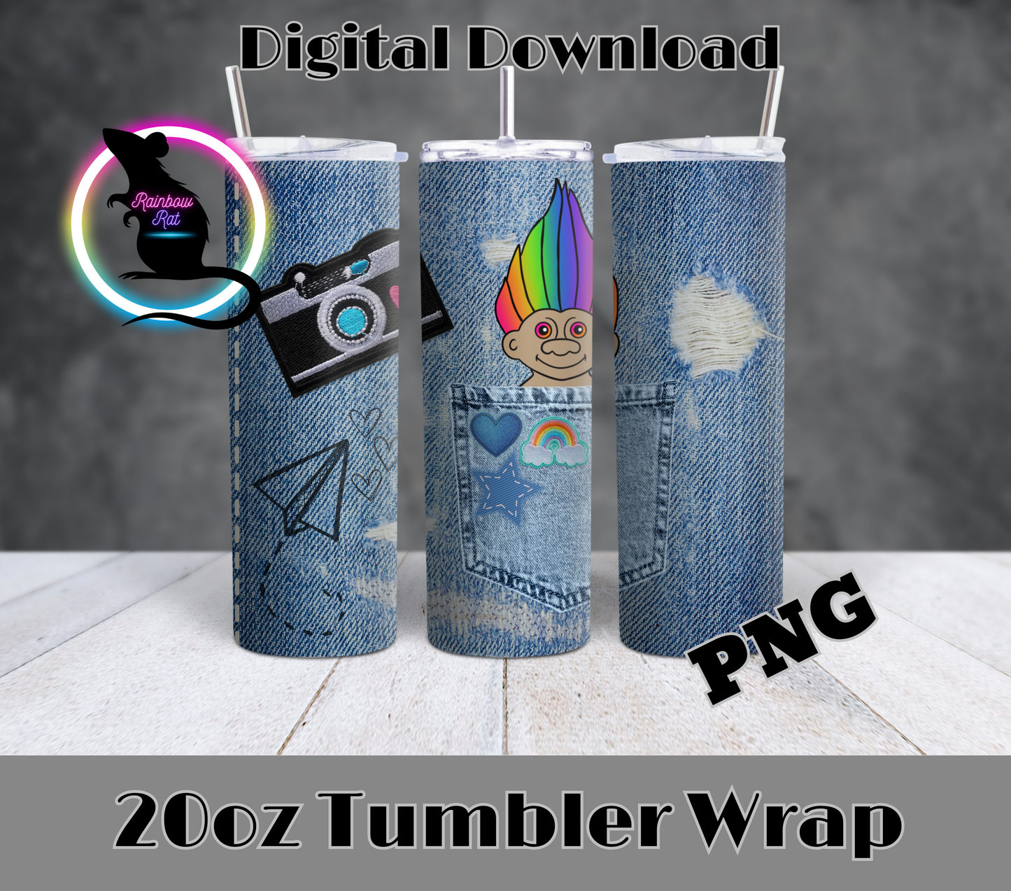 Nostalgic Doll Pocket Pals- 20oz Tumbler Wrap