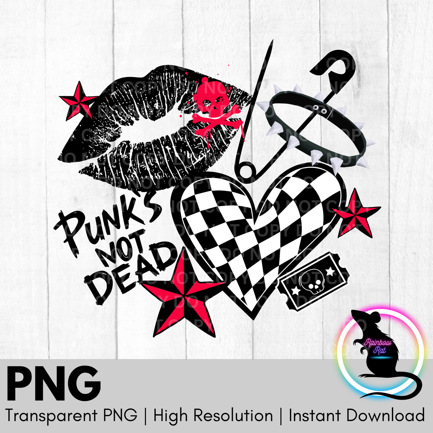 Punk's Not Dead- PNG