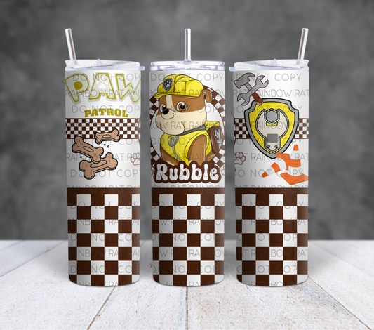 Patrol Dogs- 20oz Transparent Tumbler Wrap Singles