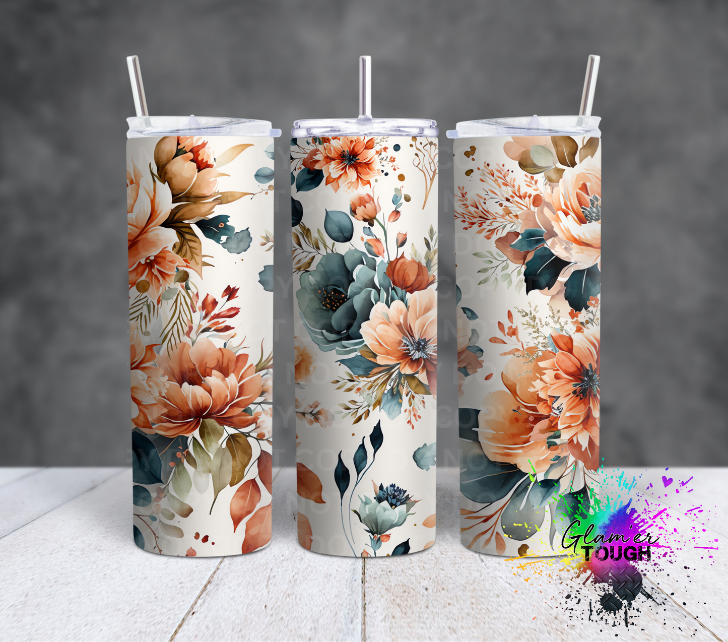 Boho Floral- 20oz Tumbler