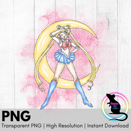 Pastel Anime Girl S.Moon- PNG