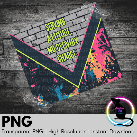 Serving Attitude- 20oz Tumbler Wrap