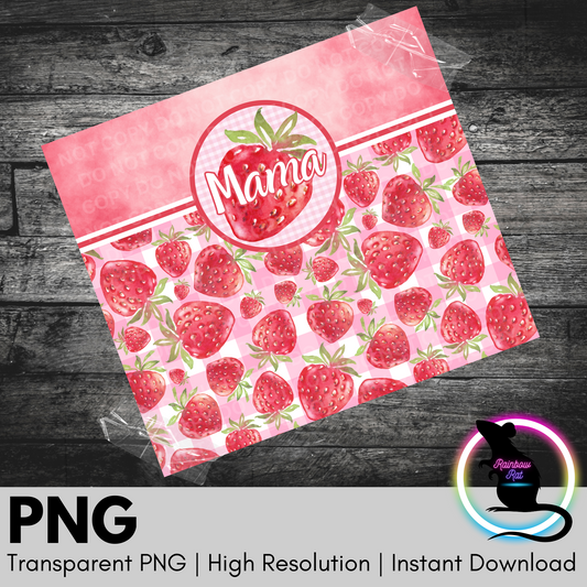 Strawberry Mama- 20oz Tumbler Wrap