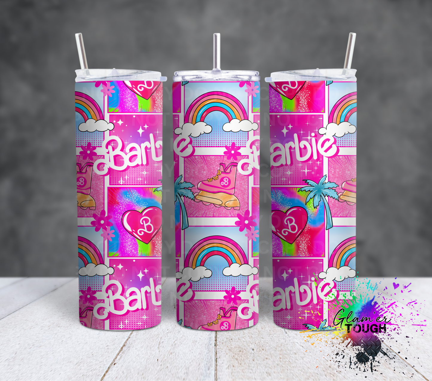 Summer Doll Patchwork- 20oz Tumbler