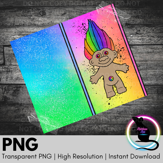 Rainbow Doll- 20oz Tumbler Wrap