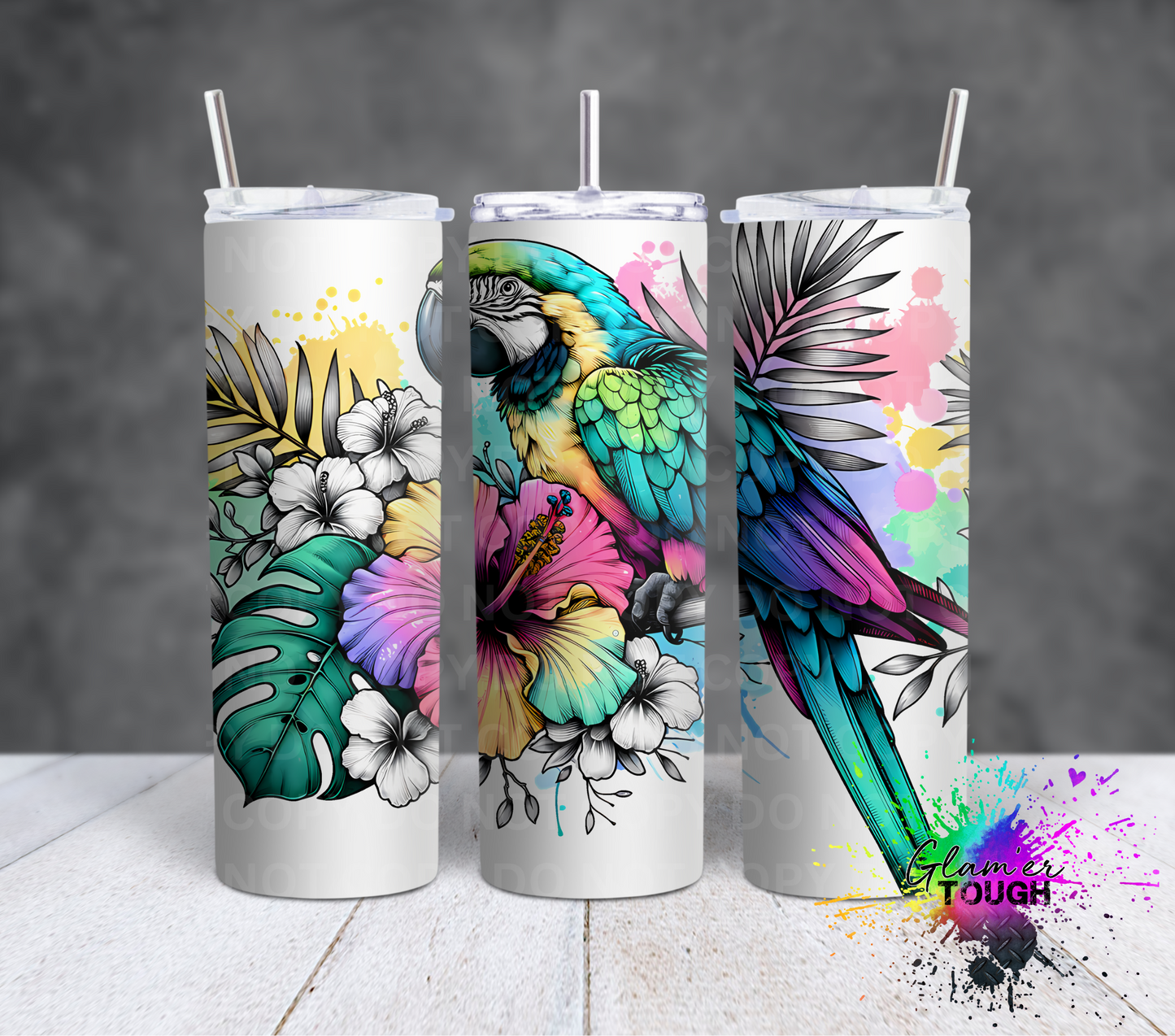 Tropical Bird- 20oz Tumbler