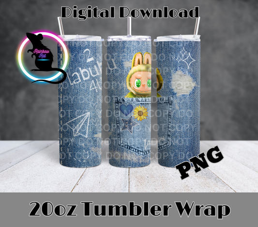 BooBoo Pocket Pals- 20oz Tumbler Wrap Singles