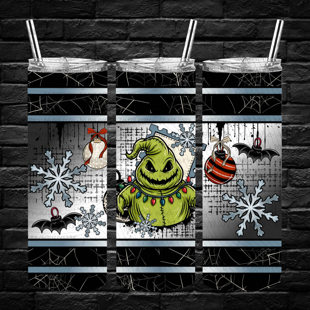 Xmas Nitemare- 20oz Tumbler Wrap Singles
