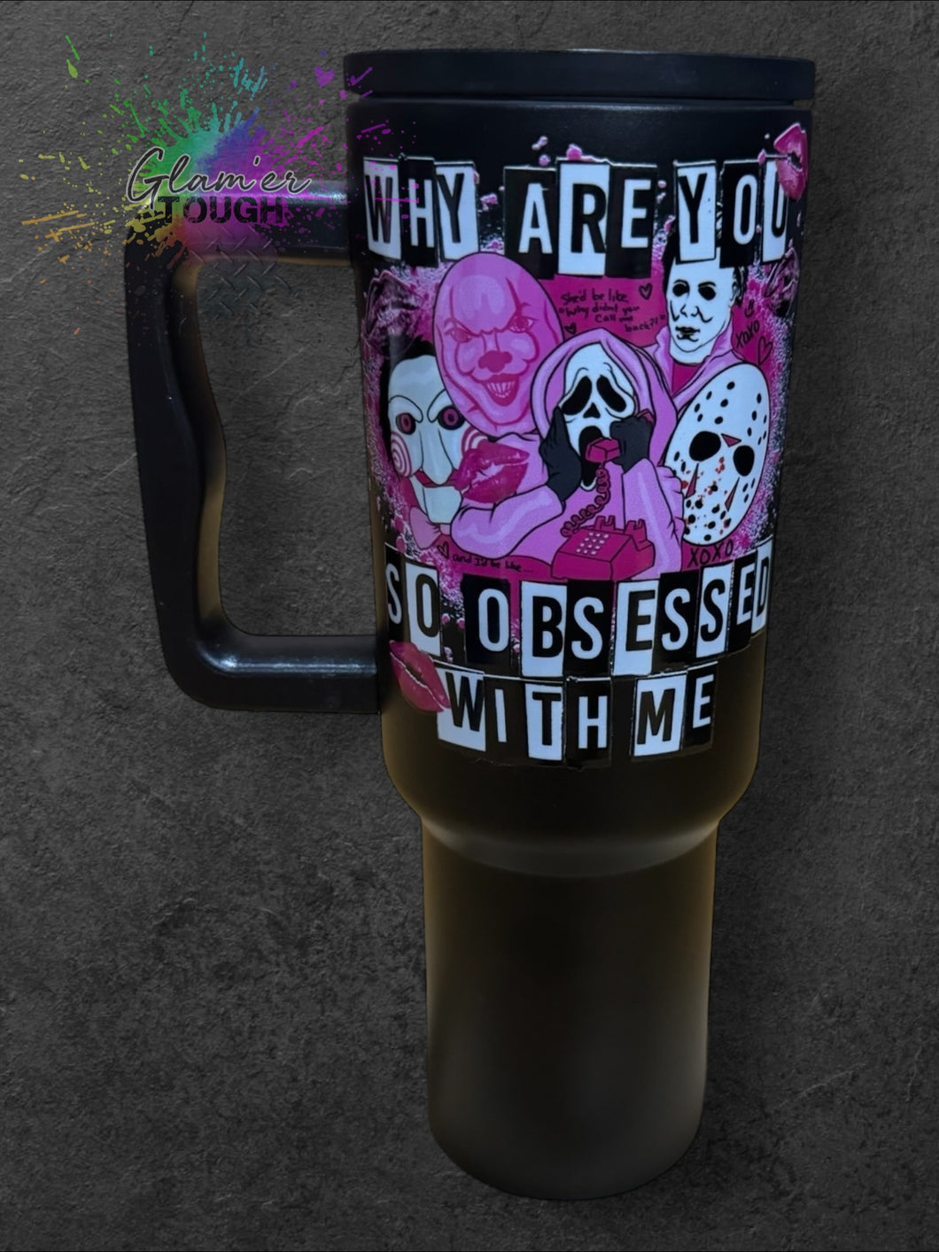 40oz Tumbler- Horror Obsessed