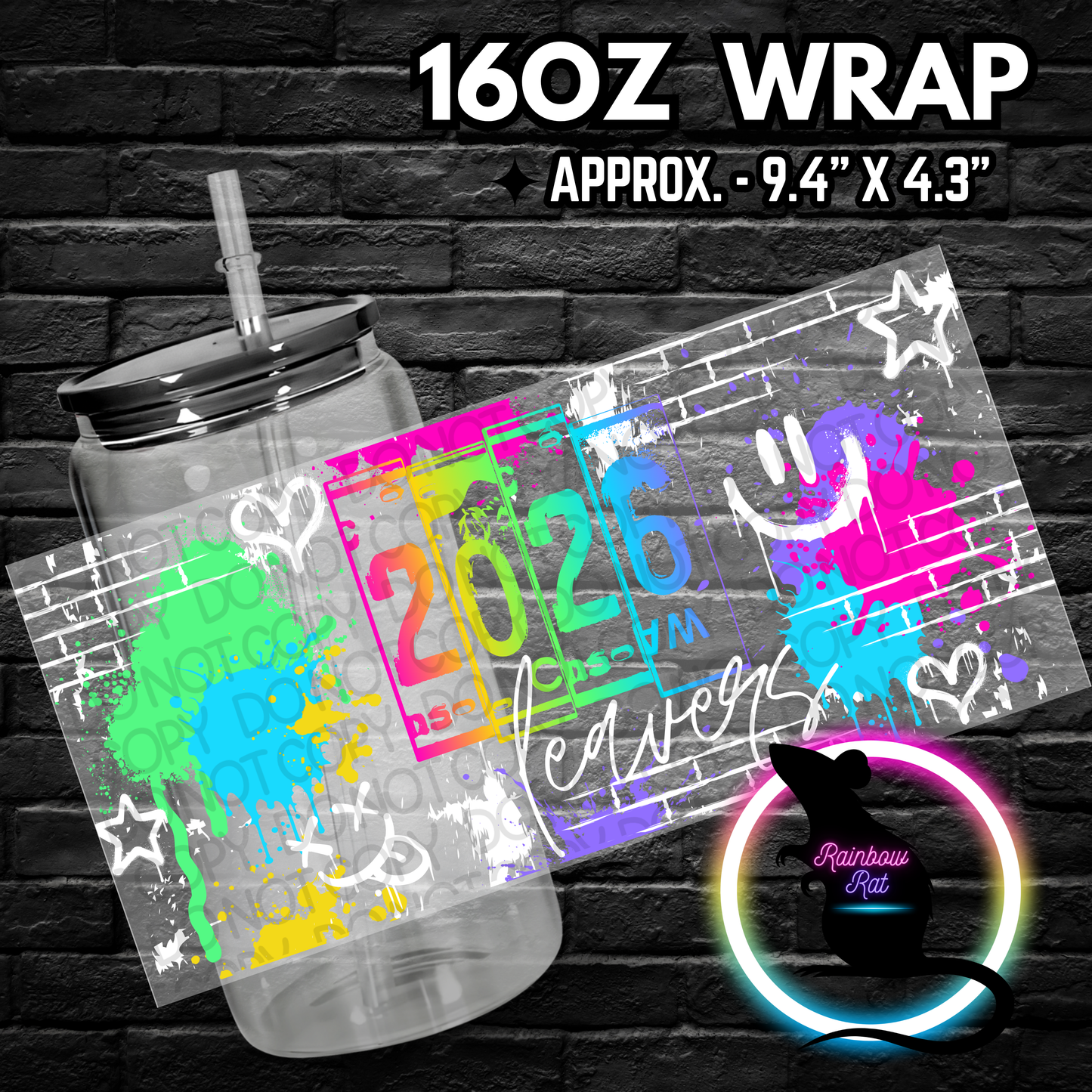 2026 Leavers Grunge Plate- Libby Wrap Single