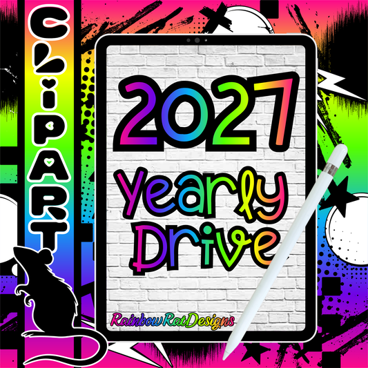 2027 Clipart & Creatives- Yearly Drive