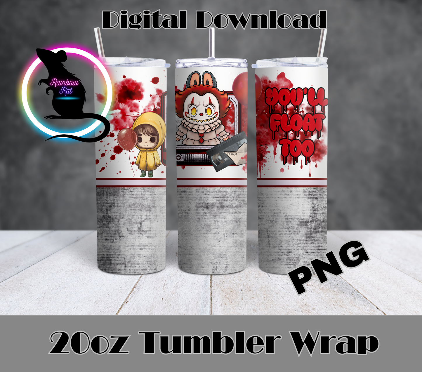 La Bu Bu- 20oz Tumbler Wrap Singles