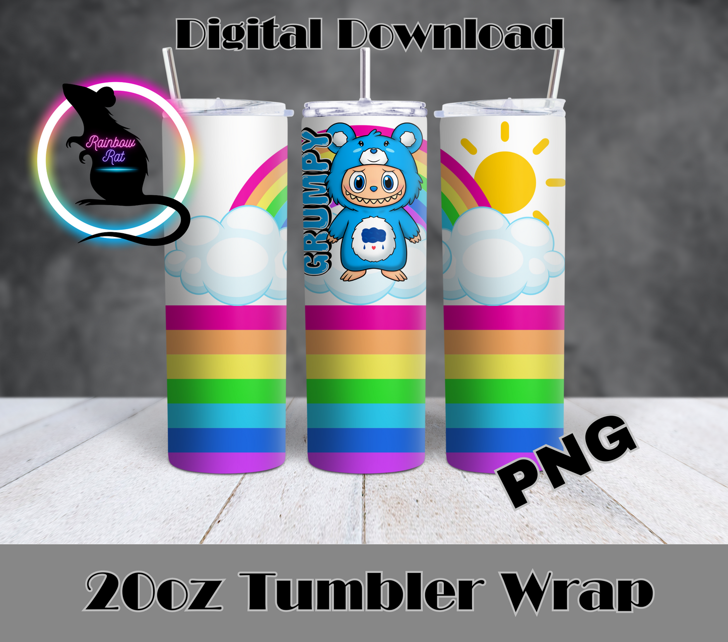 La Bu Bu- 20oz Tumbler Wrap Singles