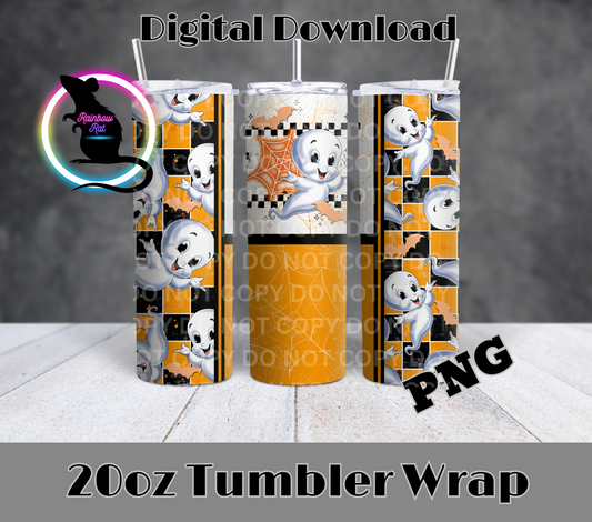 Ghost Boy- 20oz Tumbler Wrap Singles