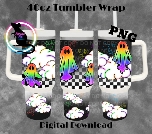 LGBTQ Ghosties- 40oz Tumbler Wrap
