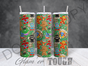 Gingerbread Collection- 20oz Sublimated Tumbler (straw included)