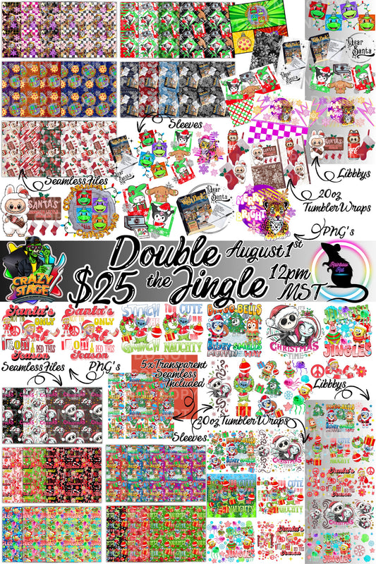 DOUBLE THE JINGLE🎄☃️🎅🏻COLLAB- CrazyStageArtCreations X Rainbow Rat Designs