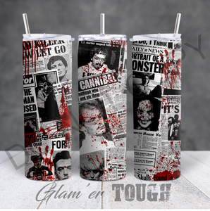 True Crime Collection- 20oz Sublimated Tumbler (straw included)