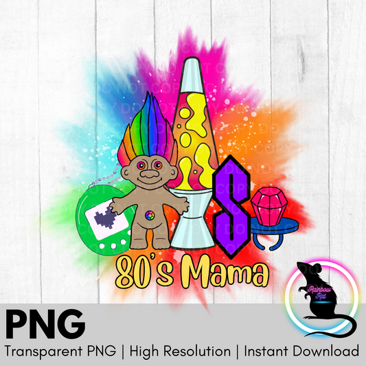 80's Mama- PNG